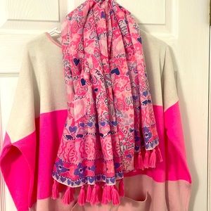 Lily Pulitzer lilac you a lot scarf